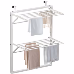 CARACTÉRISTIQUE Matériaux : Métal Couleur : Blanc Poids : 2.4kg Capacité maximale : 10 kg Dimensions dépliées : L. 69 x l. 35 ...