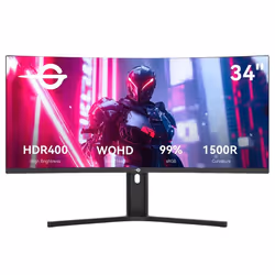 Écran Gaming TITAN ARMY C34A1R - 34 Pouces Incurvé 1500R 21:9 VA WQHD 165 Hz - 3440 x 1440 1 ms MPRT HDR400 - FreeSync & G-Sy ...