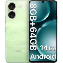 UMIDIGI G9A Smartphone8GB64GB1TB6.75HD Écran4G Double SIMOcta-Core Processor13MP8MP Caméras5000mAh BatterieFace ID -