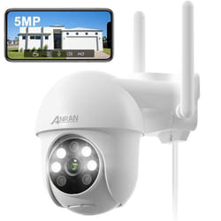 ANRAN 5MP Caméra de surveillance  filaire WIFI extérieure intérieure pivot à 355° Audio bidirectionnel-P3