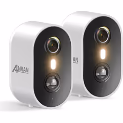 ANRAN C2 Caméra Surveillance WiFi Extérieure sans Fil Batterie, Audio Bidirectionnel, Vision Nocturne Colorée, Sirène Alarme, ...