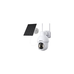 Caméra de Surveillance wifi Exterieure 3MP sans Fil Solaire, Alarme Sonore, Audio Bidirectionnel, Détection de Mouvement pir, Vision Nocturne Colorée