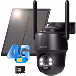 Description générale Cette caméra de surveillance extérieure 3G/4G sans fil, alimentée par énergie solaire, est conçue pour f ...
