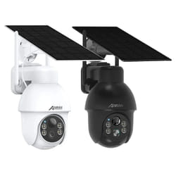 Anran - 2 pièces Caméra de Surveillance Exterieur 2K hd 3MP Panneau Solaire Extérieur sans Fil Détection pir Compatible Alexa et Google