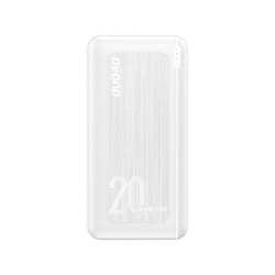 DUDAO powerbank 20000 mAh Power Delivery 20 W Quick Charge 3.0 2x USB / USB Type C white (K12PQ + white) Polymère Blanc