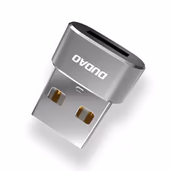 DUDAO L16AC USB-C to USB adapter, USB Type-C, USB 3.2 Gen 1 (3.1 Gen 1), Femelle, Gris