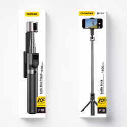 DUDAO F18 Selfie Stick Black Support passif Mobile/smartphone Noir