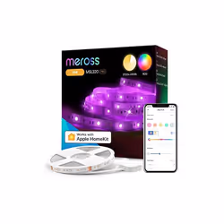 meross Ruban à LED Connecté Wi Fi, 5M RGBWW Bande Lumineuse Intelligente Compatible avec Apple Home Kit, Alexa et Google Home ...