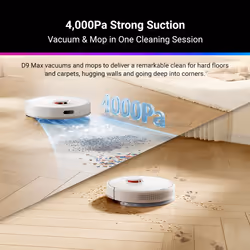 Dreame D9 Max robot aspirateur 0,57 L Sans sac Blanc - Vue supplémentaire 4