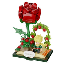 Figurines - Set construction Le Petit Prince - 196 pièces - Renard et rose - 148 cm