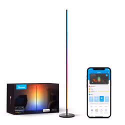 Govee LED Floor Lamp, Éclairage de plancher intelligent, Wi-Fi/Bluetooth, Noir, LED, Multicolore, 3300 K