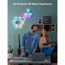 Govee Glide Hexa Pro Éclairage mural intelligent Wi-Fi/Bluetooth 72 W - Vue supplémentaire 4