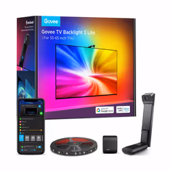Govee TV Backlight 3 Lite, Eclairage intelligent par bande, Wi-Fi/Bluetooth, Noir, LED, Multi, 2,4 GHz