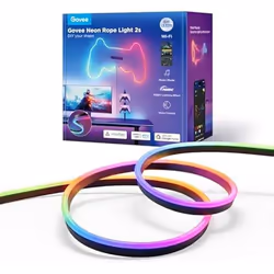 Lumière LED - Govee - Neon Strip Light 4m - Noir - Multicolore - Télécommande incluse