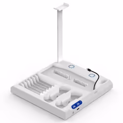 Support de Charge Tout-en-un pour PS5 / PS5 Slim avec Ventilateur Ipega Blanc