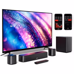 Barre de Son - ULTIMEA - 5.1 - Surround Virtuel - Caisson de Basse Câblé - App Contrôle