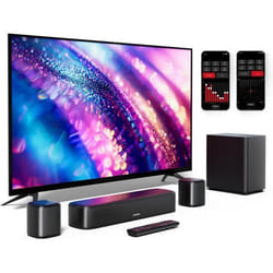 Barre de Son - ULTIMEA - 5.1 - Surround Virtuel - Caisson de Basse Câblé - App Contrôle