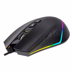 UNYKAch UK505451, Ambidextre, Optique, USB Type-A, 6400 DPI, Noir