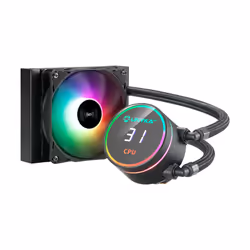 UNYKAch AquaStorm 120, Refroidisseur de liquide tout-en-un, 12 cm, Noir