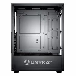 UNYKAch Gaming Mir 100 Bureau Noir, Transparent