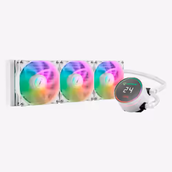 UNYKAch AquaStorm White 360, Kit de refroidissement du liquide, 12 cm, Blanc