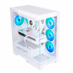 ABYSM Danube Sava H500 White Bureau Transparent, Blanc