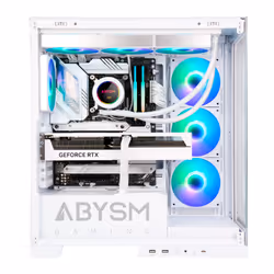ABYSM Danube Sava H500 White Bureau Transparent, Blanc