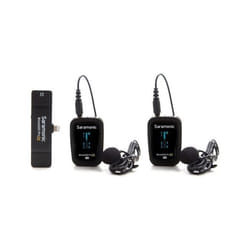 Saramonic Blink500 ProX B4 Sistema de Micrófono Inalámbrico para 2 Personas con Lavaliers y Receptor Lightning
