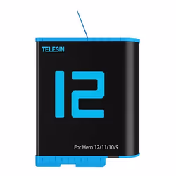 Batterie de charge - Telesin - GP-BTR-901-D - 1750 mAh - Compatible GoPro Hero 12/11/10/9 - Charge rapide