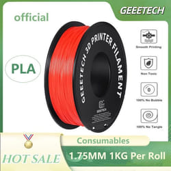 Geetech filament dimprimante 3D ordinaire pla rouge 1.75mm 1KG consommables