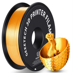 GEEETECH Filament dimprimante 3D Or de soie 175mm Bobine de 1kg Consommables