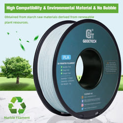 Filament PLA - Geetech - Marbre Bleu - 1.75mm - 1kg - Imprimante 3D FDM