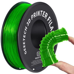 Filament TPU - Geeetech - 175 mm - 1 kg - Vert - Durable et élastique