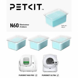 N60 désodorisants pour litière automatique Lot de 3