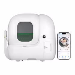 PETKIT Purobot Max Pro, Chat, Toilettes ouvertes pour animaux de compagnie, Blanc, Acrylonitrile-Butadiène-Styrène (ABS), Pol ...