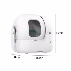 PETKIT Purobot Max Pro Chat Toilettes ouvertes pour animaux de compagnie Blanc