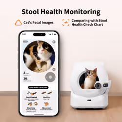 PETKIT P9903 bac à litière pour chiens et chats Chat Bac à litière autonettoyant Blanc - Vue supplémentaire 6