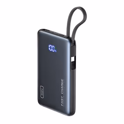 Powerbank Pocket 10000mAh 2 ports USB A+C Noir Iniu
