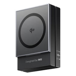 INIU WM311 chargeur d'appareils mobiles Smartphone, Smartwatch, Casques Noir USB Recharge sans fil Charge rapide Intérieure