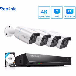 Description générale Le kit de vidéosurveillance PoE 4K RLK8-800B4-A est conçu pour offrir une sécurité optimale grâce à sa r ...