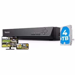 NVR PoE à 16 Canaux pour Enregistrement continu 24h/7j 4MP/5MP/8MP et 30 m Vision Nocturne Super HD image détaillée et jusqu' ...