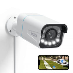 4K Caméra Surveillance Extérieure PoE, Zoom 5X, Vision Nocturne en Couleur, Audio Bidirectionnel, Détection de Personne/Véhicule, Alerte de