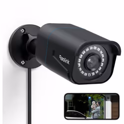 Vidéos Ultra HD 4K Cette PoE caméra extérieure passe de 5MP à 8MP qui est 1,6 fois plus clair que 5MP et 4 fois plus clair qu ...