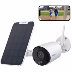 CAMERA SOLAIRE 100% SANS FIL Equipée d'une batterie rechargeable intégrée et une connexion WiFi 2,4 GHz, la camera exterieur  ...