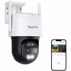 4K 8MP ptz Camera Surveillance WiFi 2,4/5 GHz à Double Objectif, Zoom 6X, Détection Humaine/Véhicule/Chat/Chien, Suivi Automatique, Vision Nocturne