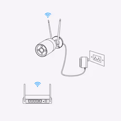 Reolink W320 Cosse Caméra de sécurité IP Extérieure 2560 x 1920 pixels Mur
