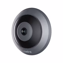 Reolink Fisheye Series W520, Caméra de sécurité IP, Intérieure, Avec fil &amp;sans fil, Google Assistant, Plafond/mur, Noir,  ...