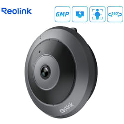 Reolink - 3K 6MP Caméra de Surveillance PoE intérieur, Caméra fisheye, Panorama 360°, Détection Intelligente, Audio Bidirectionnel, Installation au