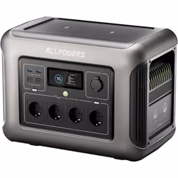 Centrale électrique portable ALLPOWERS 1800W batterie LiFePO4 1152 Wh générateur alimentation durgence mobile pour jardin fêt ...