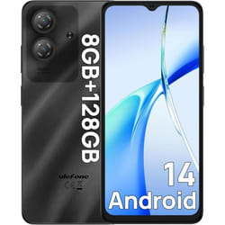 Ulefone Note 21 Téléphone PortableAndroid 14 Smartphone 8Go128GoTF-1TBÉcran 6.65 HD 90Hz Widevine L15000mAh BatterieCaméra